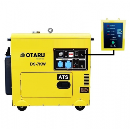 Generador Diesel 7kw Insonorizado Monofásico con ATS Otaru