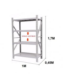 Pack x 3 Estanterias Rack Profesional Blanca