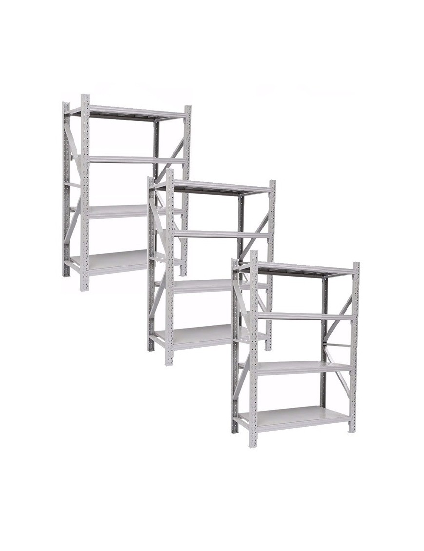 Pack x 3 Estanterias Rack Profesional Blanca