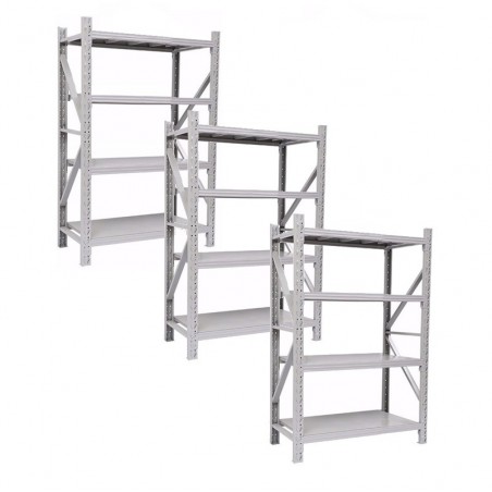 Pack x 3 Estanterias Rack Profesional Blanca