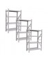 Pack x 3 Estanterias Rack Profesional Blanca