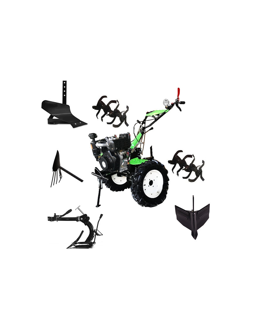 Motocultivador Diesel 11 hp Aro 12 Otaru PRO