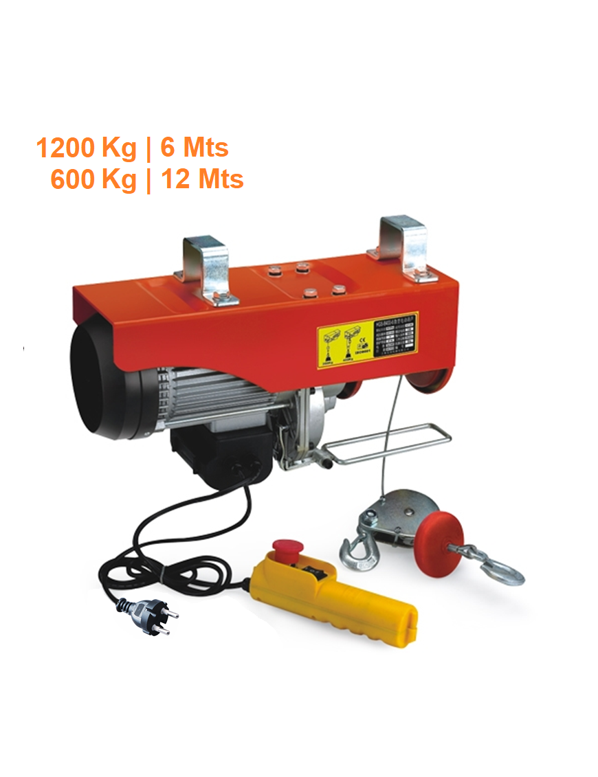 Tecle Eléctrico Capacidad 1200 Kg Izaje 220v