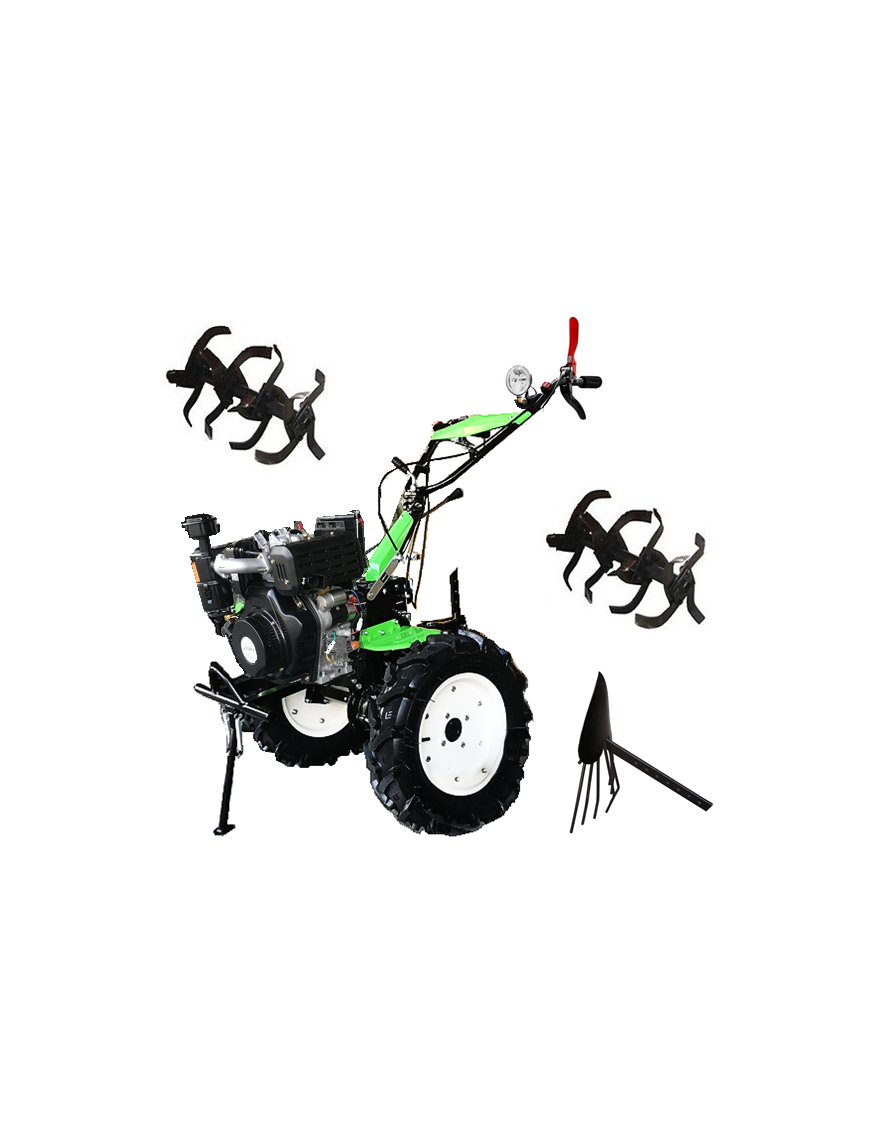 Motocultivador Diesel 11 hp 458cc Aro 12 Otaru BASIC