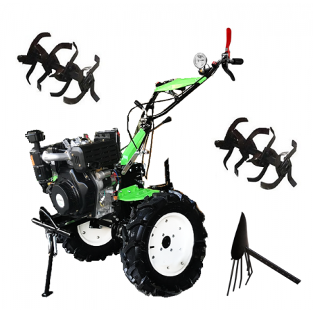 Motocultivador Diesel 11 hp 458cc Aro 12 Otaru BASIC