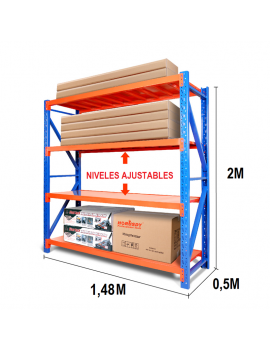 PREVENTA | PACK X 5 Estanterias Rack Profesional Industrial