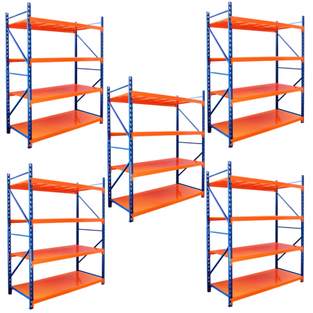 PREVENTA | PACK X 5 Estanterias Rack Profesional Industrial