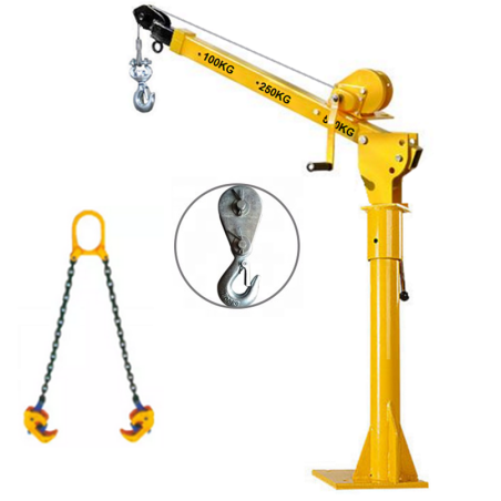 Tecle Grúa Pluma Manual Portátil Capacidad 500 Kg Levante