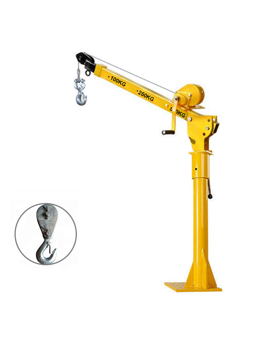 Tecle Grúa Pluma Manual Portátil Capacidad 500 Kg Levante