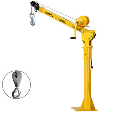 Tecle Grúa Pluma Manual Portátil Capacidad 500 Kg Levante