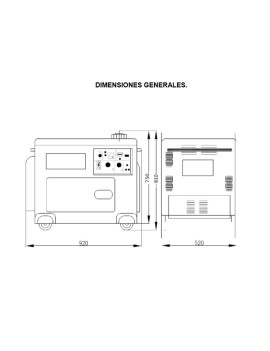 PACK X 2 Generadores Diesel 7kw Silencioso Monofásico con ATS Otaru
