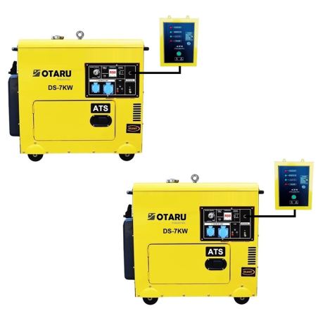 PACK X 2 Generadores Diesel 7kw Silencioso Monofásico con ATS Otaru