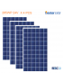 Pack x 4 Paneles Solar Fotovoltaico Policristalino 285w 24v 60 Celdas Certificado Sec Caja Individual