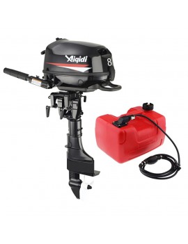 PREVENTA | Motor fuera de borda  8HP Pata Larga 4T water cooler con estanque auxiliar de combustible