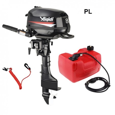 PREVENTA | Motor fuera de borda  8HP Pata Larga 4T water cooler con estanque auxiliar de combustible