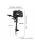 PREVENTA | Motor fuera de borda  3.5HP Pata Corta 2T water cooler