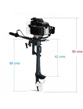 Motor fuera de borda  3.5HP Pata Corta 2T air cooler