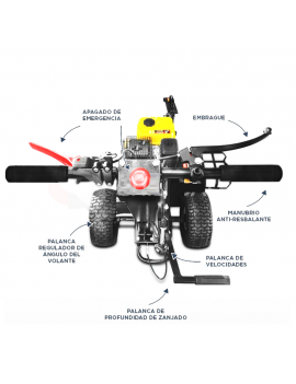 Zanjadora de Tierra 15HP partida eléctrica Otaru