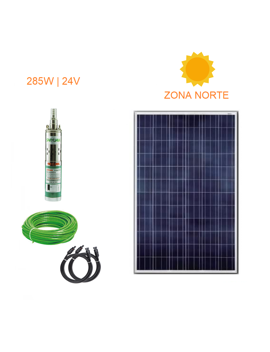 Kit Full Bomba Pozo Profundo 40 Mts 285W - Zona Norte