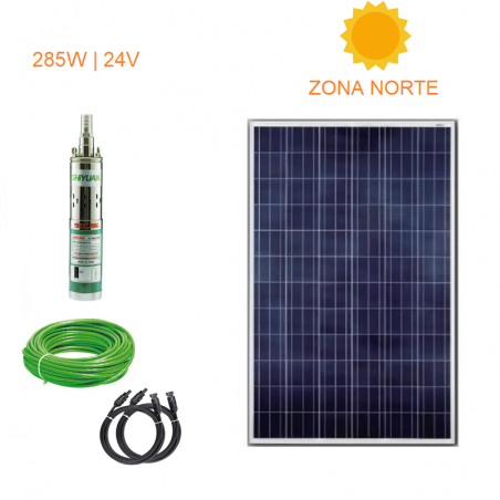 Kit Full Bomba Pozo Profundo 40 Mts 285W - Zona Norte