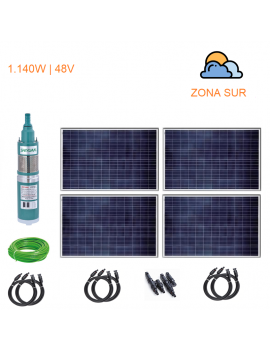 Kit Full Bomba Pozo Profundo 50 Mts 1.140W - Zona Sur