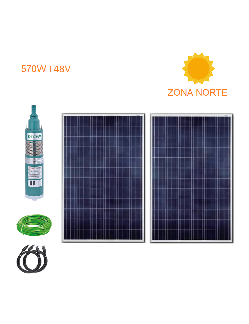 Kit Full Bomba Pozo Profundo 50 Mts 570W - Zona Norte