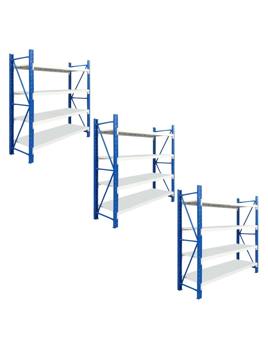 Pack x 3 Estanterias Rack Profesional Industrial