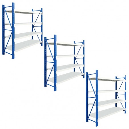 Pack x 3 Estanterias Rack Profesional Industrial