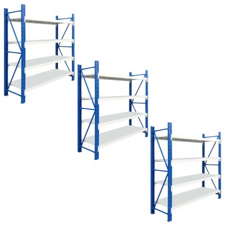 Pack x 3 Estanterias Rack Profesional Industrial