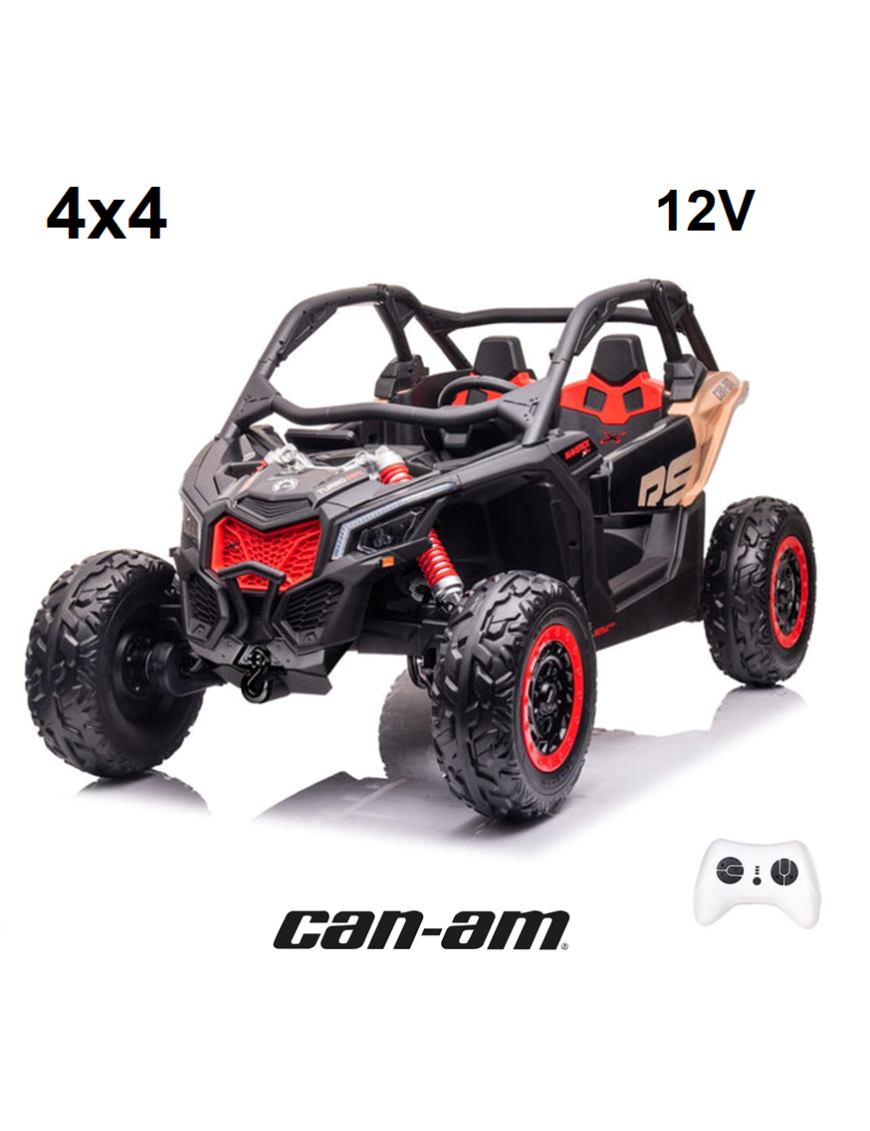 Can-Am 4X4 Niño 12V Maverick RS UTV Ruedas EVA