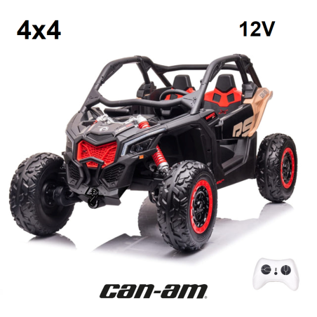 Can-Am 4X4 Niño 12V Maverick RS UTV Ruedas EVA