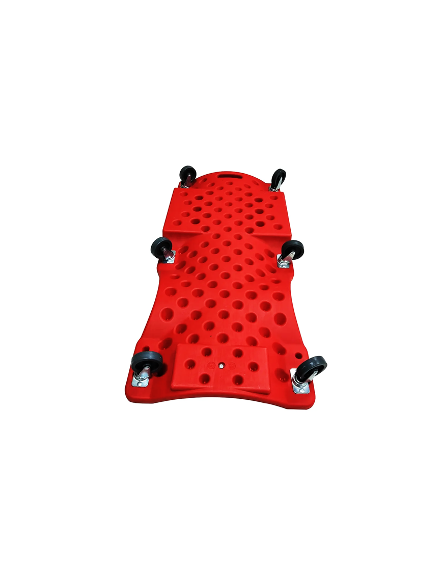 Camilla de mecánico con 6 ruedas plegable soporta 130 kilos