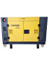 Generador Diesel 15KVA Cerrado 220v Monofásico 2 Cilindros en V con Ruedas Otaru