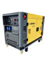 Generador Diesel 12kw Cerrado ATS 220v Monofásico 2 Cilindros en V con Ruedas Otaru