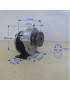 Motor Eléctrico 350w 12v DC Brushed Polea , Piñon y Cadena