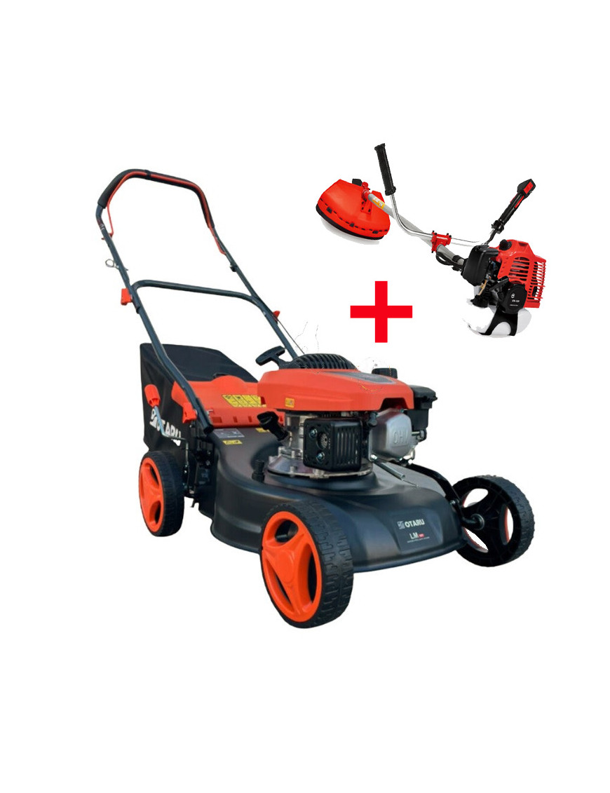 PACK - Cortacésped Otaru 17 pulgadas + Orilladora 52cc 2T