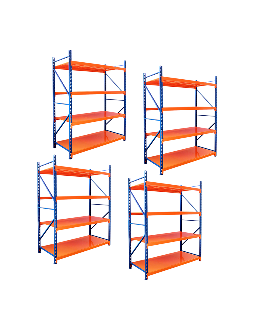 PACK X 4 Estanterias Rack Profesional Industrial