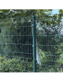 KIT 10 Rejas Malla Acmafor 3d 1830x2500mm con Poste Verde 1900mm