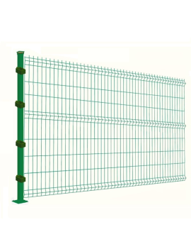 KIT - 10 Rejas Malla Acmafor 3d 1830x2500mm con Poste Verde 1900mm