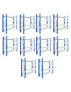 OFERTA PACK X 10 Estantería Rack Profesional Industrial