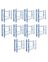 OFERTA PACK X 10 Estantería Rack Profesional Industrial