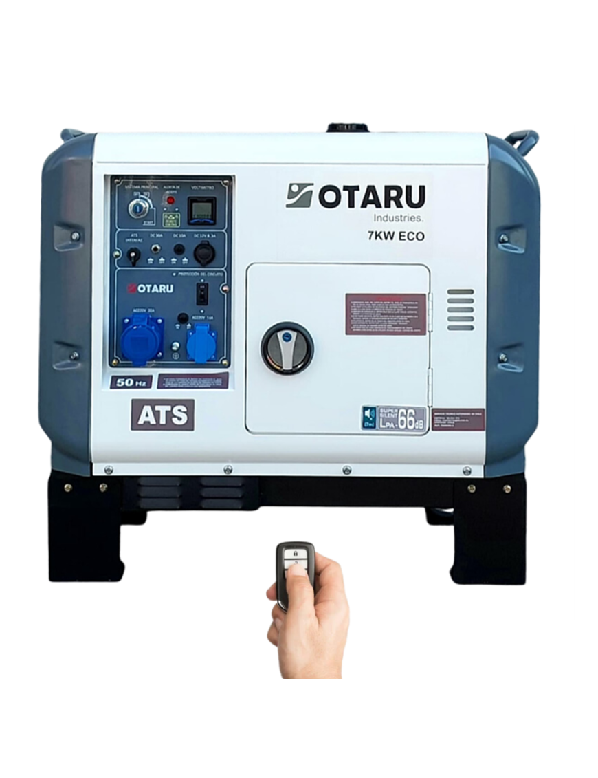 PREVENTA | Generador Diesel 7kw Cerrado Monofásico OTARU Control Remoto