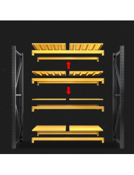 PACK X 5 Estantería Rack Profesional Industrial (400kg)