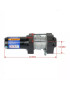 Winche Eléctrico Capacidad 3.500 lbs 12v DC Control Remoto Inalámbrico