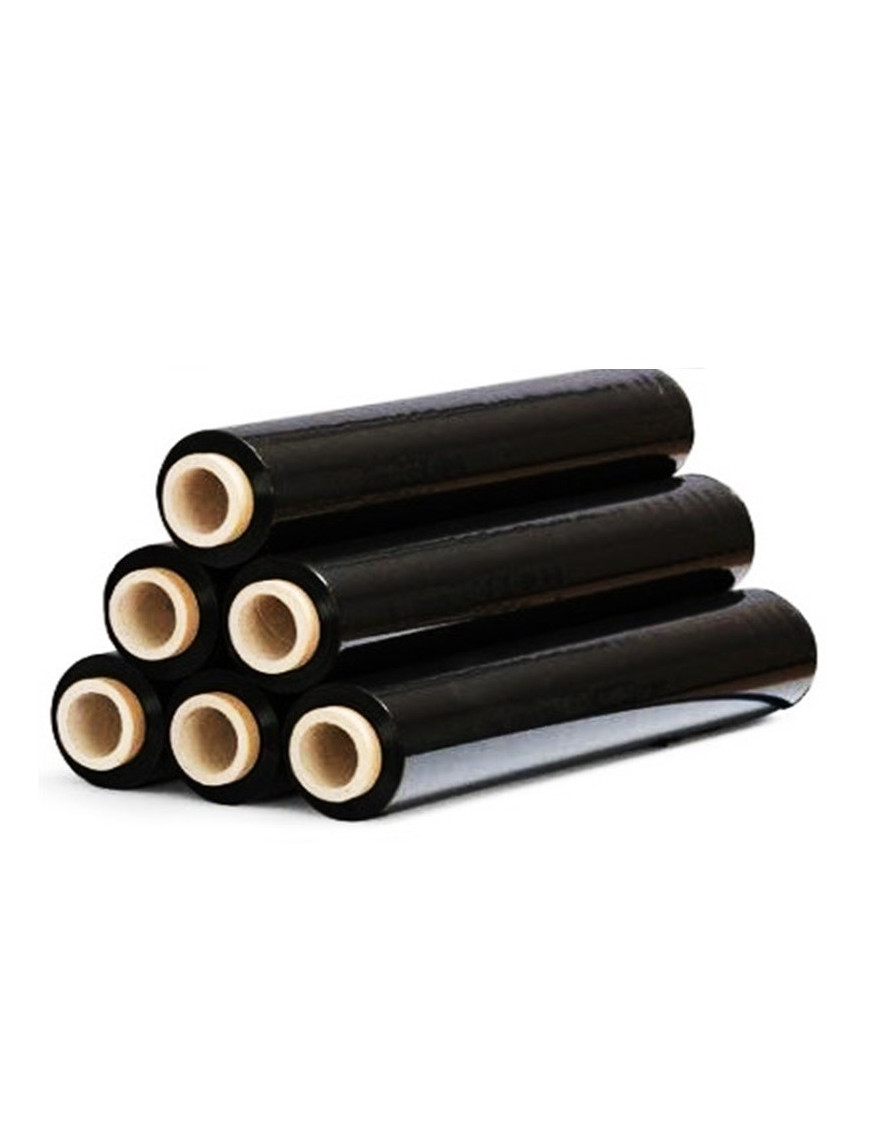 Film Strech Negro 150m Caja 6 Unidades 2kg