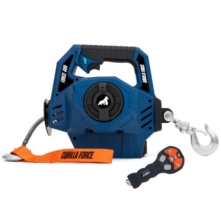 G-Force 400 Winche portátil con batería litio bloqueo & desbloqueo (piola sintética 12mts)