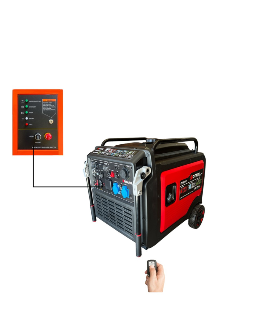 Generador Gasolina 8,5kw Inverter Monofásico ATS Otaru Encendido Eléctrico y Manual