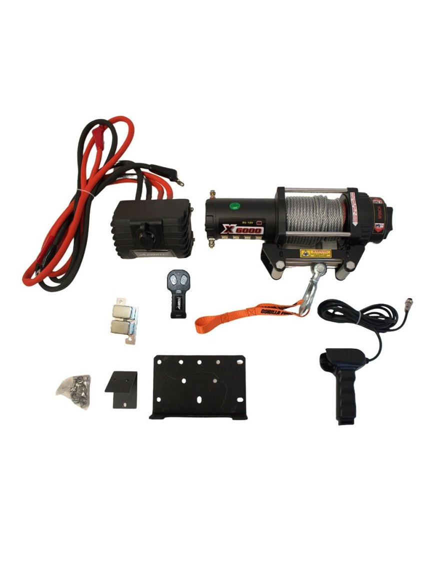 Winche Gorilla Force 6.000 Libras 12v Control Remoto Manual e Inalámbrico