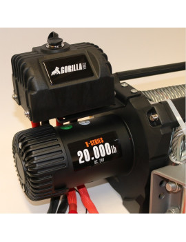 Winche Gorilla Force 20.000 Libras 24v Control Remoto Manual e Inalámbrico