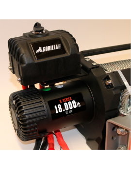 Winche Gorilla Force 18.000 Libras 12v Control Remoto Manual e Inalámbrico